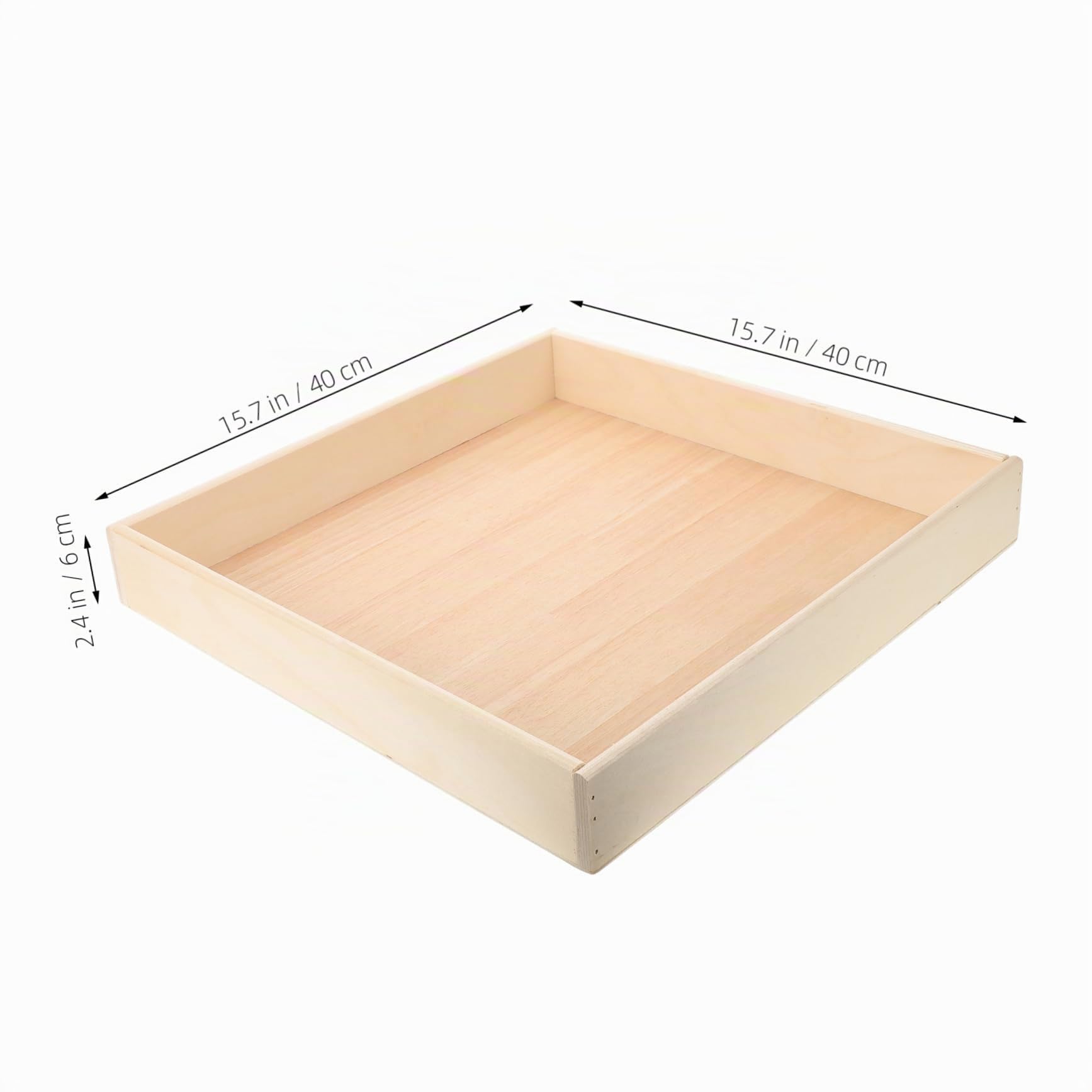 Bandeja de Arena Portátil de Madera Beige para Niños