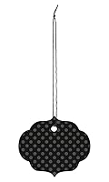 Algopix Similar Product 8 - Large Strung Ornate Oval Black Dotted