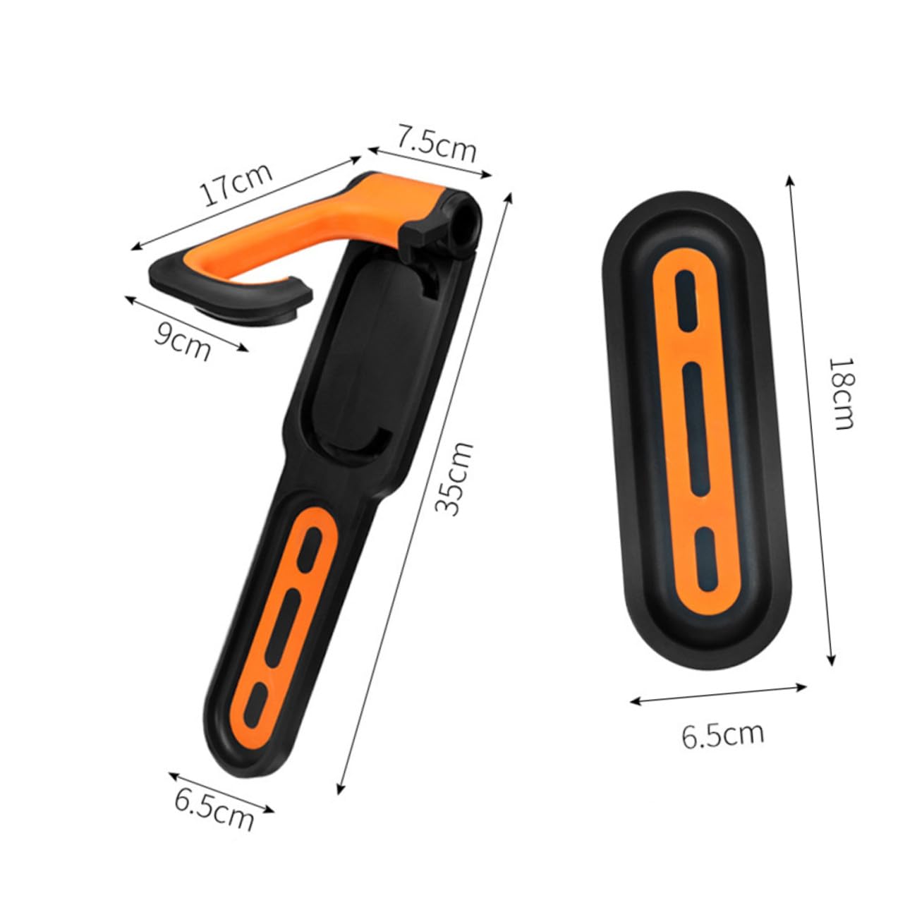 BESPORTBLE Supporto da Parete per Bici in Abs 2pezzi Funzione Antiscivolo e Antigraffio per Bicicletta Strada Elettrica in Nero