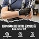 FUZZIO 24 Paar Arbeitshandschuhe Herren Gr 8, Mechaniker Handschuhe, Gartenhandschuhe Herren, Arbeitshandschuhe Damen, Montagehandschuhe Herren, Polyurethan Beschichtung mit Handschuhclip