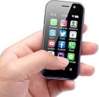 Vista 1 de Mini 4G Smartphone Unlocked, 3.0 Inch Dual Sim Quad Core Mini Phone Premium Phone Small Smartphone Student Pocket Cellphone, 3+32GB (Purple)