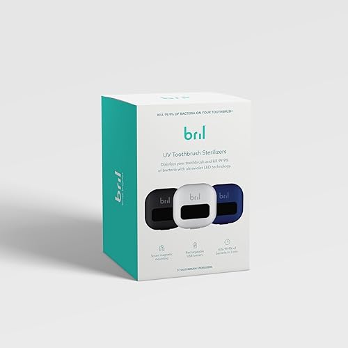 Miniatura 2 de Bril Desinfectante para cepillos de dientes UVC, esterilizador portátil, cubierta, soporte y estuche para cepillos de dientes de cualquier tamaño,