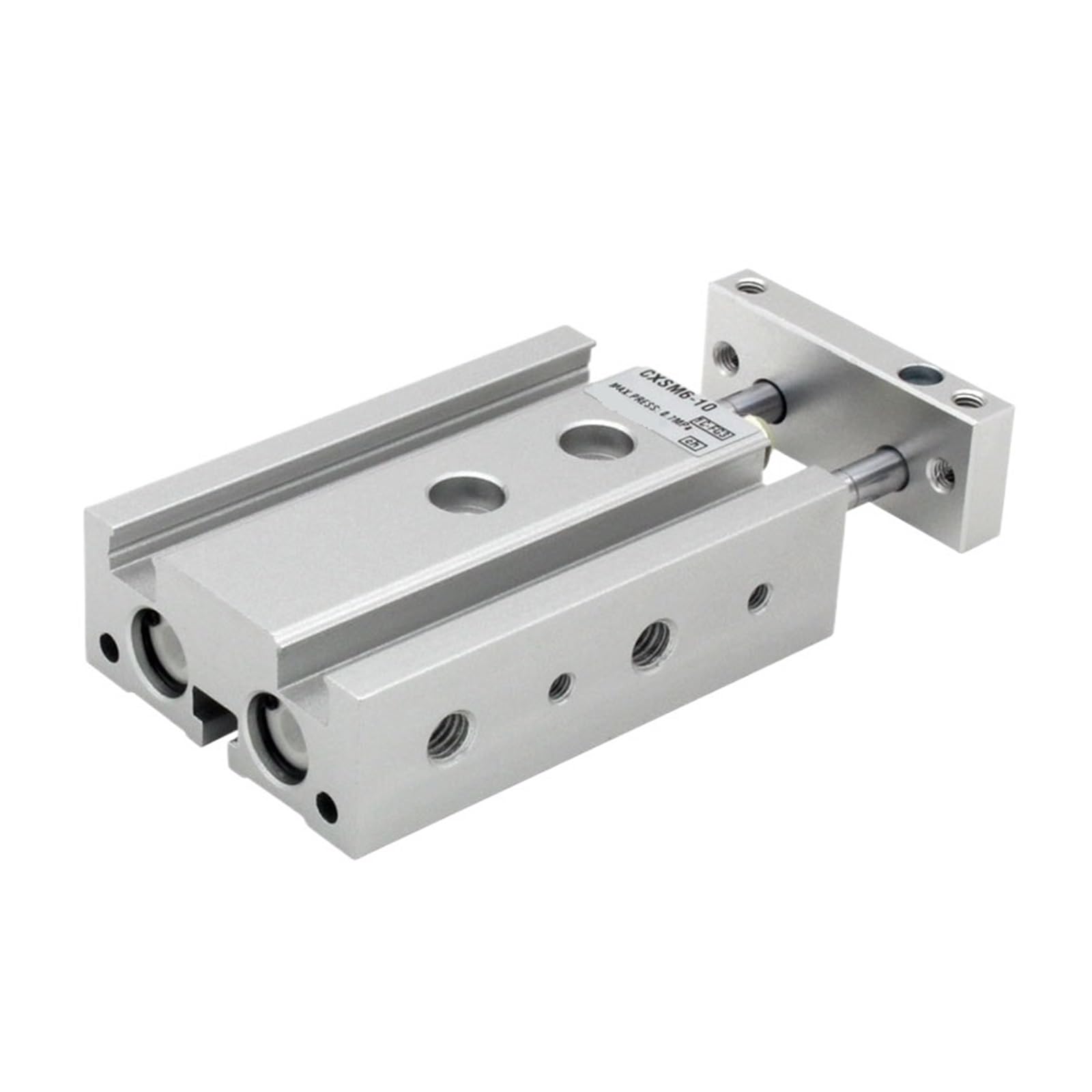Vérin pneumatique double tige CXSM25-50 compact avec guidage par palier lisse