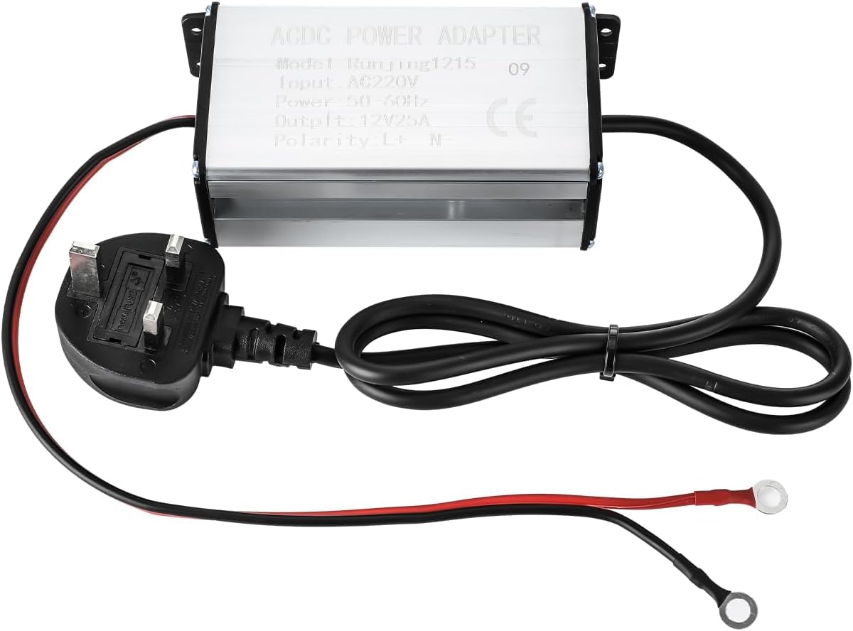 Diesel Air Heater Power Supply Adapter Power Cord 240V to 12V Transformer Power Converter for 2KW 5KW 8KW All-in-One Diesel Heater 25A