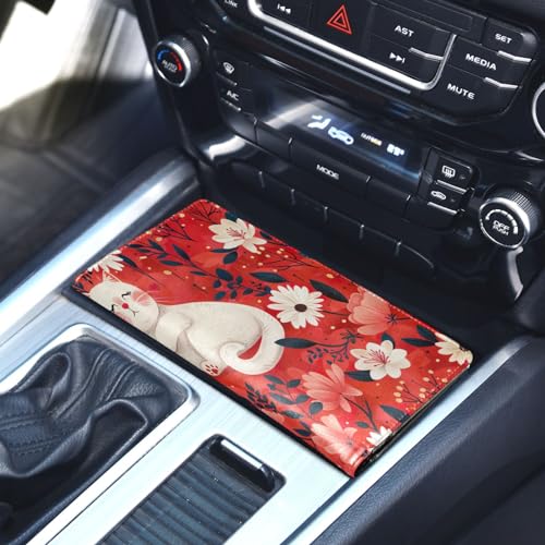 Organizador de carro de cuero miniatura 5