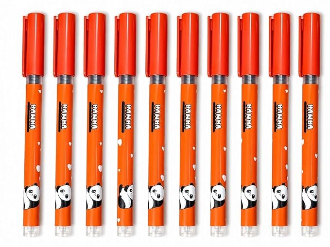 Image of MSGH Figo Fomo Panda Liquid Roller Pen (RED PEN(PACK OF 10 PCS))