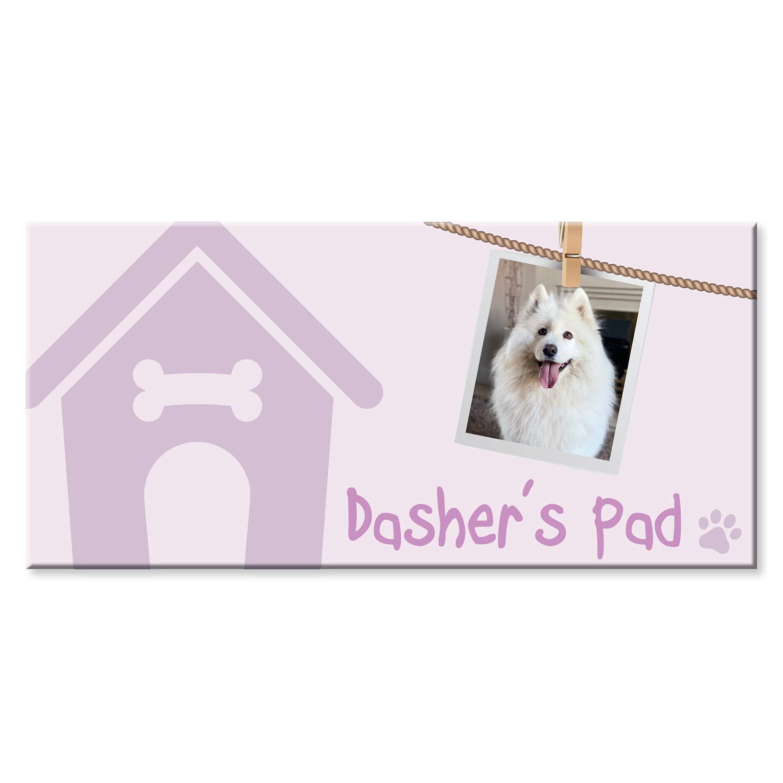 YouPersonalise Dog House Door Sign *PALE PINK*