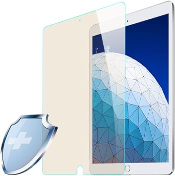 PERFECTSIGHT Medical-grade Anti Blue Light Screen Protector compatible with iPad Air 3 10.5 inch 2019, [Anti 6 Radiations, Anti Eye Strain] HD Clear Anti Fingerprint Tempered Glass [Black]