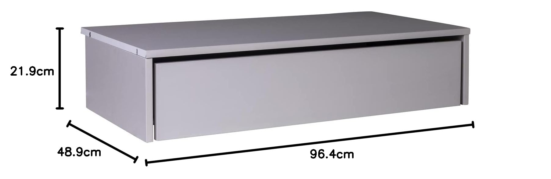 COMPOSAD | Cassettiera Interna per Armadi, Struttura cassetti per interno Armadi, (LxAxP) 96,4x21,9x48,9 cm, Colore Grigio, Made in Italy