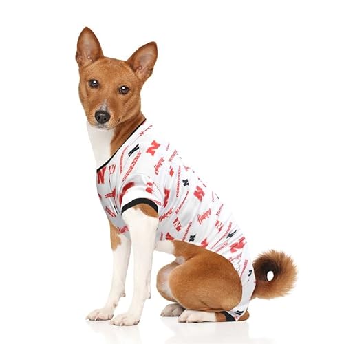 Littlearth NCAA Nebraska Cornhuskers Pet Pjs, Team Color, X-Large