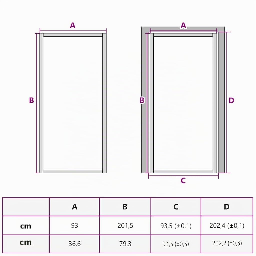 vidaXL Porte Intérieure Mince Moderne, Vitrée pour Chambre et Salle de Bain, Doré 93x201,5 cm Verre Trempé Aluminium