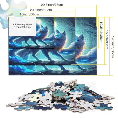 Puzzle de 1000 piezas del Zorro de Múltiples Colas para adultos, un juego de 70x50 cm 5