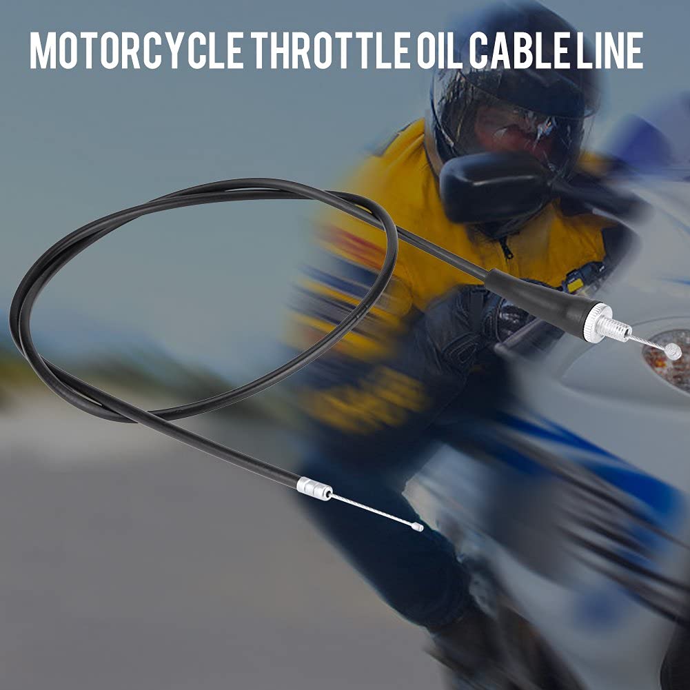 Cavo Acceleratore Per Moto Dirt Bike M8 – 110 Cm, Testa Dritta, In Acciaio Inox, Per Pit Bike, Cross E Trail