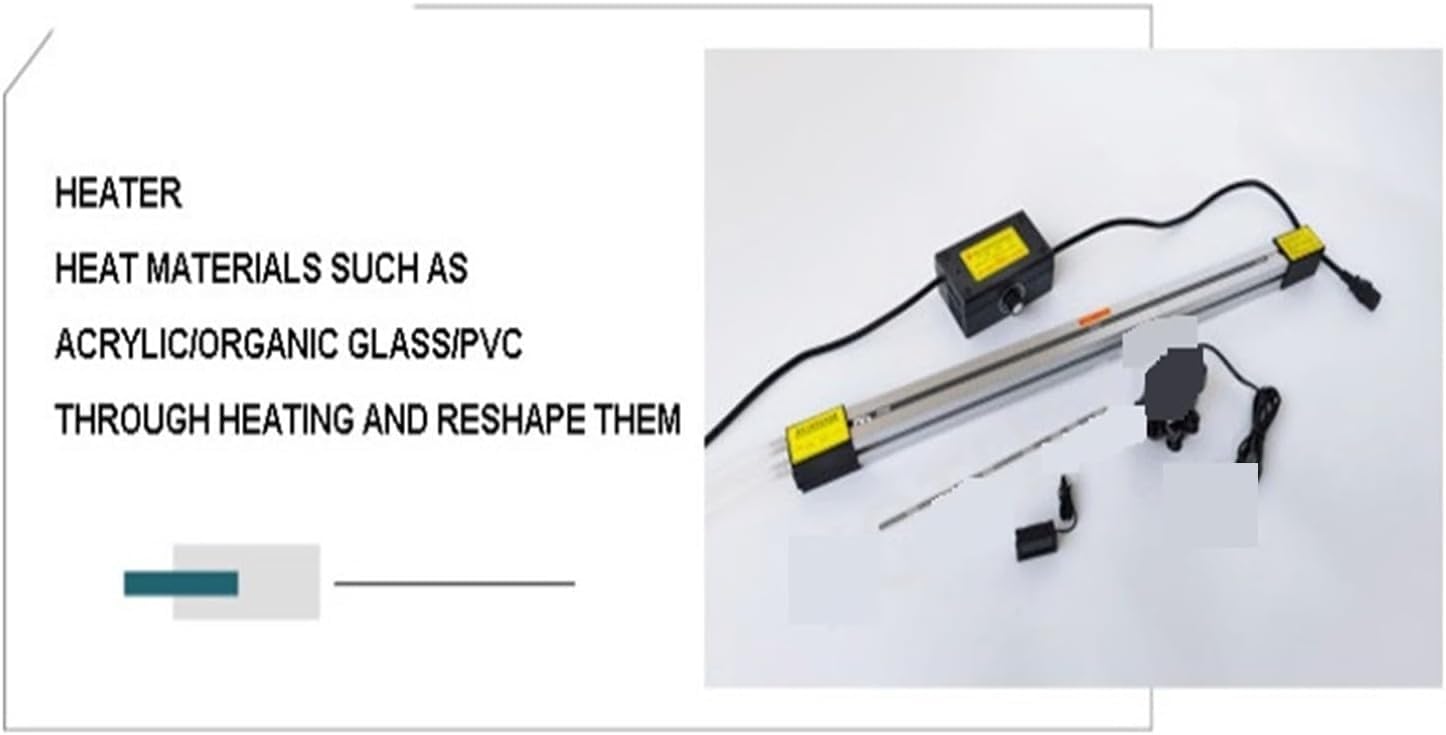 Macchina per Piegare l'Acrilico 80 cm, Piegatrice Manuale a Doppio Riscaldamento per PVC e Acrilico, Raffreddamento ad Acqua, Controllo Temperatura, Insegne, Vetrine, Piccola Officina,50cm