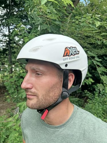 AXEL Off Road and On-Road GRIT D.O.T. Helmet (Medium, Ash Gray) - Thumbnail 7