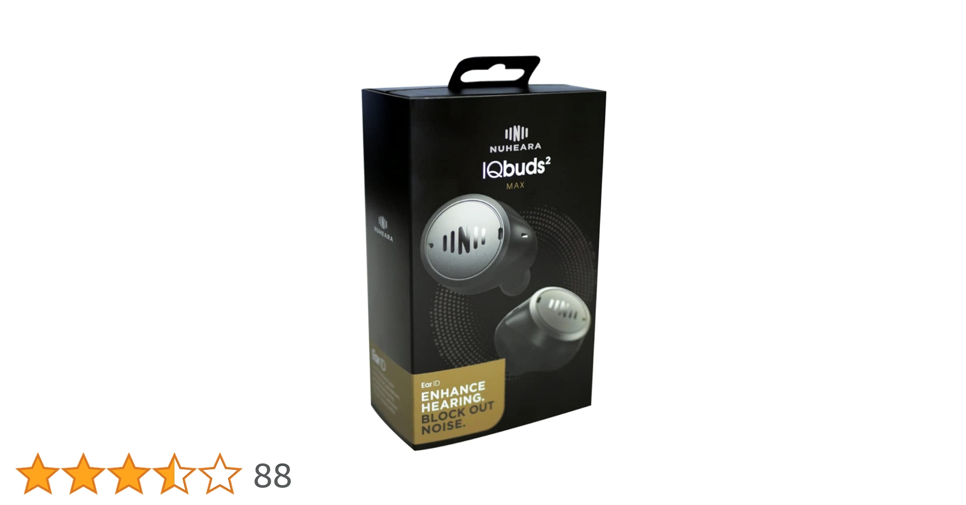 【新品未使用品】Nuheara IQbuds 2 MAX Nuheara IQbuds™ 2 MAX Hearing Amplifier with Personalization