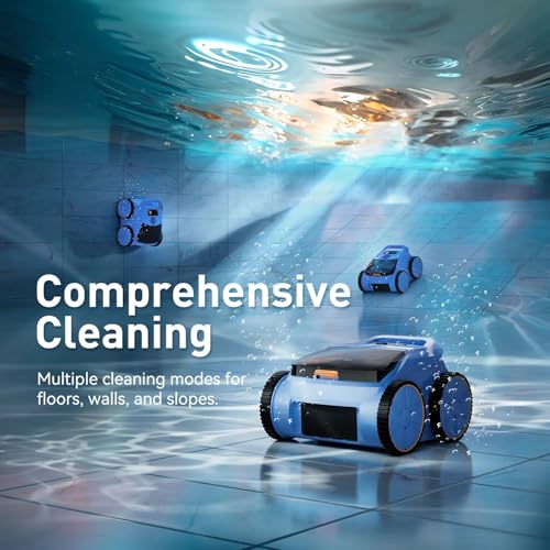 Seauto Inground Pool Robot Vacuum Cleans 2100 Sq.ft Up to 180 Mins