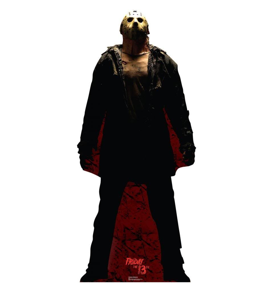 Cardboard People Advanced Graphics Jason Voorhees Dark Life Size Cutout Standup - Friday The 13th (2009 Film)