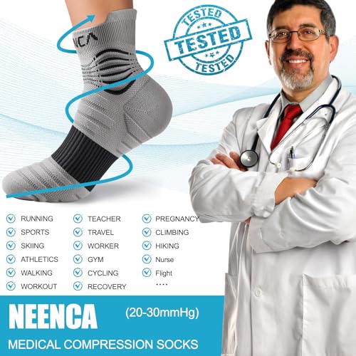 Image of NEENCA Professional Compression Socks for Women Men Circulation, 20-30 mmHg