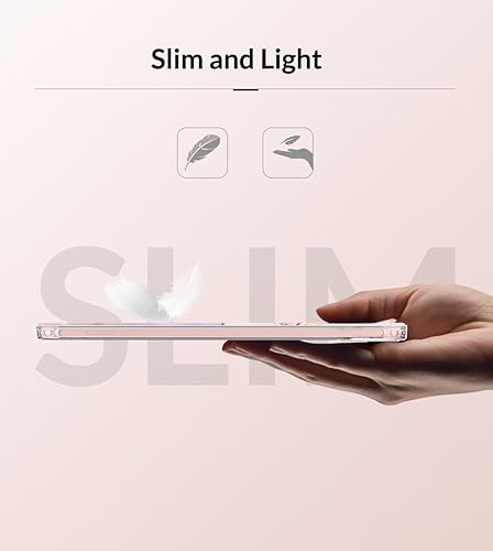 Miniatura 9 de MoKo Case Fit New iPad Mini 6 2021 (6 generación de 8.3 pulgadas), TPU suave translúcido esmerilado contraportada delgada Smart Shell Stand Folio