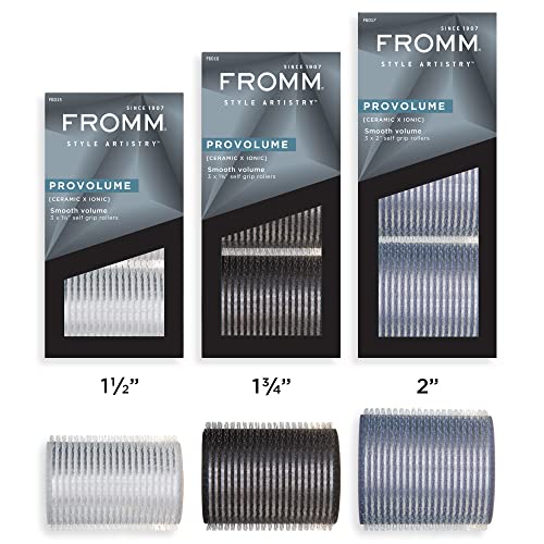Fromm F6001 ProVolume 1.5 1.75 2 Ceramic Ionic Hair Rollers Bundle