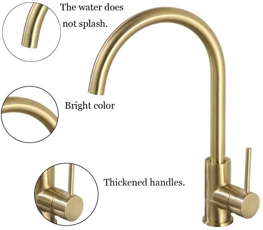 Rubinetti, Vecchia medaglia Rubinetto da Cucina Lavabo per Verdure per Uso Domestico Lavabo Rubinetto da Cucina in Rame Rubinetto per Acqua Calda e Fredda Comfortable Anniversary