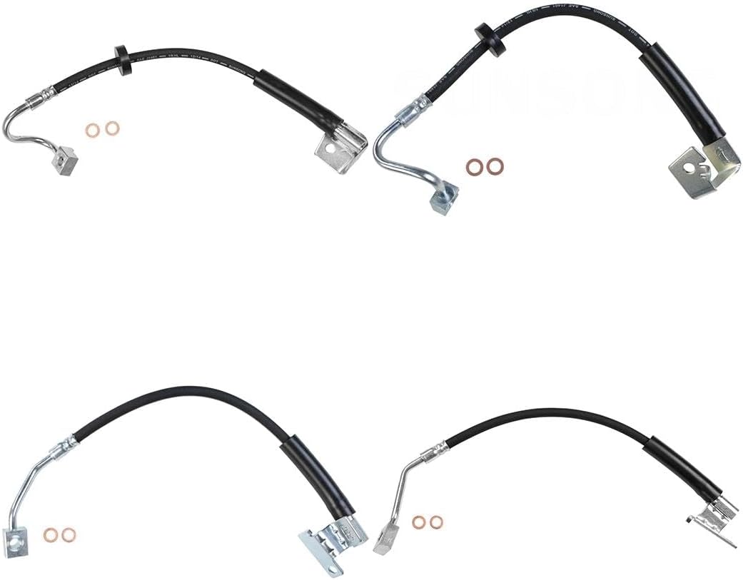 ‎A-Partrix Front and Rear Brake Hoses Kit - Brake Lines Replacement, Brake Hydraulic Hose 4PCS fits Crown Victoria 2006-2011 fits Lincoln Town Car 2006-2011 fits Mercury Grand Marquis 2006-2011