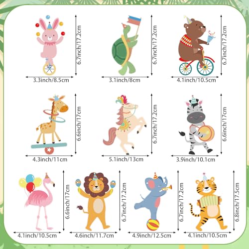 Image of Hooqict Party Animal Banner Animal Birthday Party Decorations Happy Birthday Garland Banner Sign for Kids Girls Boys Zoo Carnival Circus Decorations