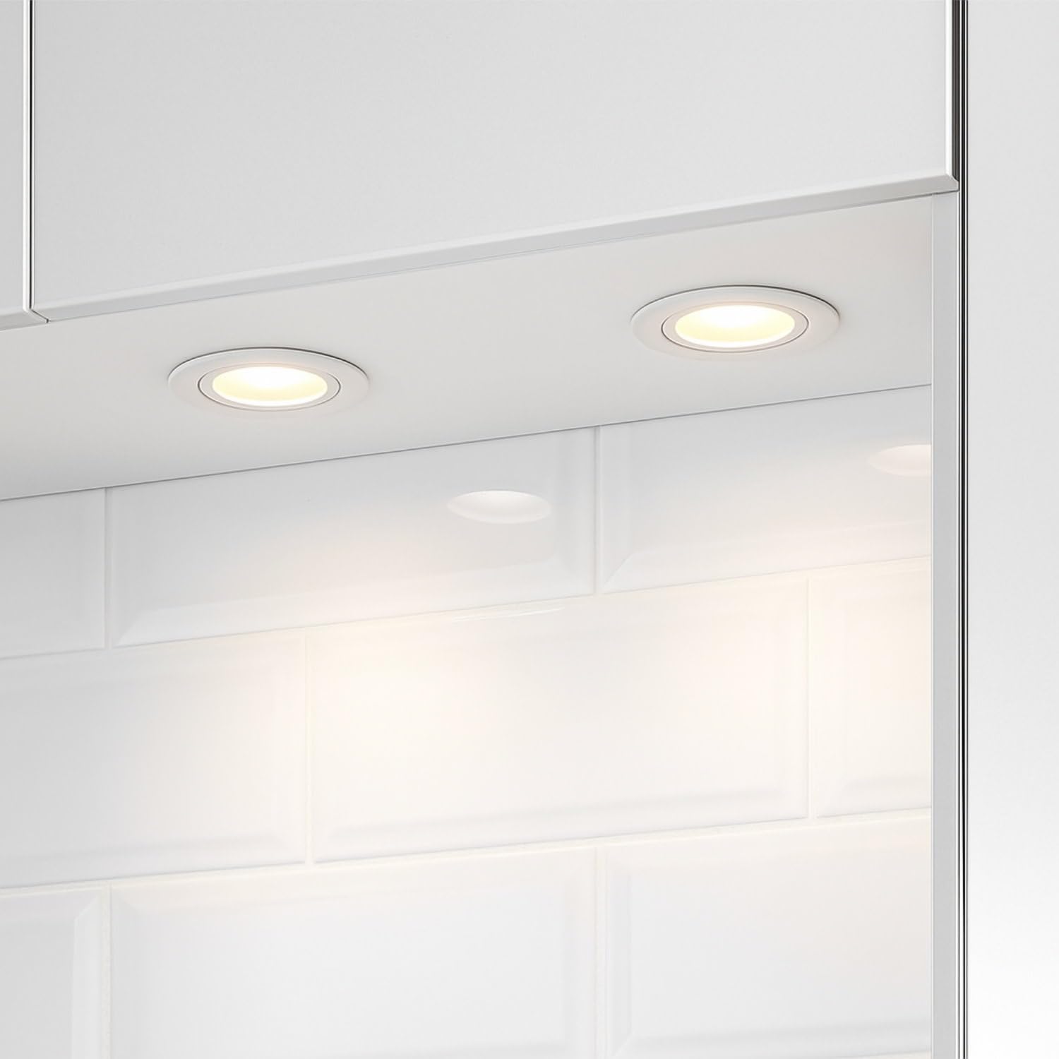 ADAKAT 5er Pack, Vollmetall Einbaustrahler G4 12V, Glasabdeckung