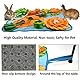 Vehomy Kaninchen Futtermatte mit Fixiergriff Haustier Hasen Meerschweinchen Polar Fleece Schnuffel Pad Kleintier Interaktive Fütterungsmatte Bett für Kaninchen Hamster Hunde Chinchillas Ferrets
