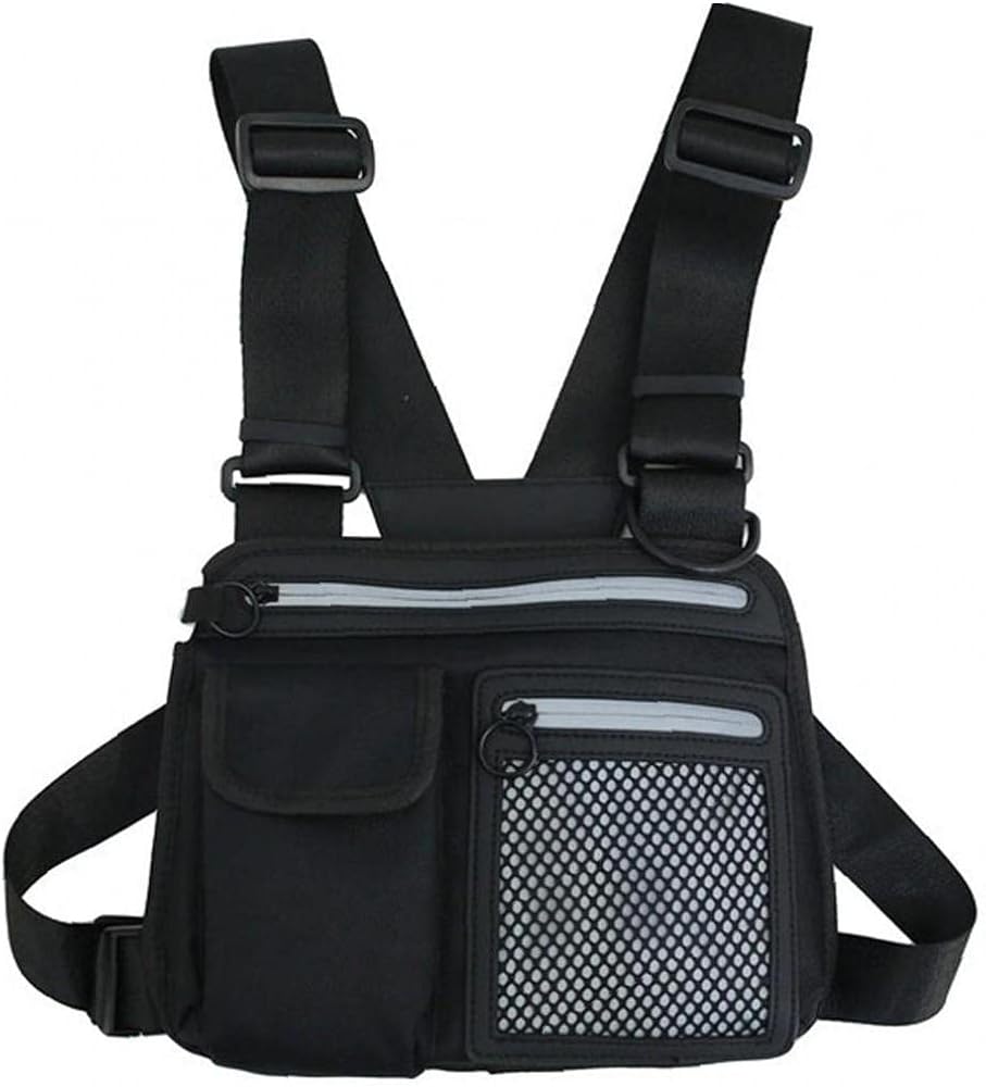Chest Rig Bag Mens Shoulder Bags Hip Hop Streetwear Functional Waist Packs Adjustable Pockets Waistcoat for Men Women