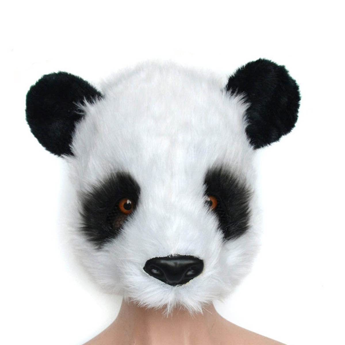 【受注制作】パンダの被り物 楽天市場】パンダ 着ぐるみキャップ 【白黒 ぱんだ かぶりもの 被り物