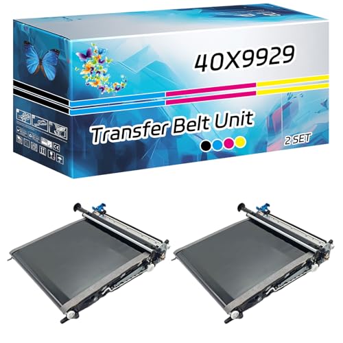 40X9929 Transfer Belt Unit Compatible for Lexmark CX725de CX725dhe CX725dthe XC4140 Printers, High Yield 25000 Pages, with Chip High-Definition Printing (2 Set)