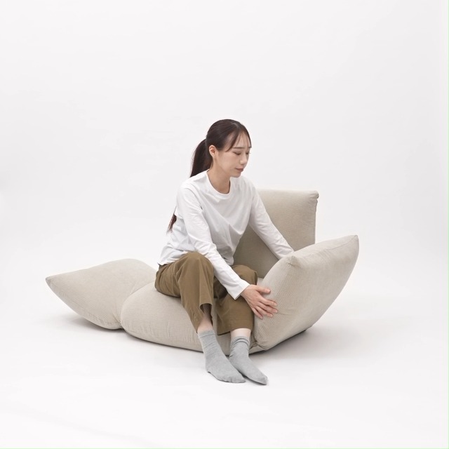 Amazon｜無印良品 リクライニング フロアソファ 1シーター ブラウン