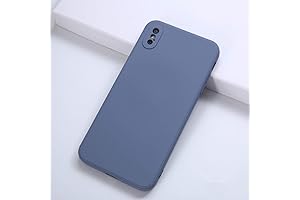 Liquid Silicone iPhone XS MAX Case, Lavender Gray - Anti-Scratch, Shockproof, Slim, Gel Rubber Cover