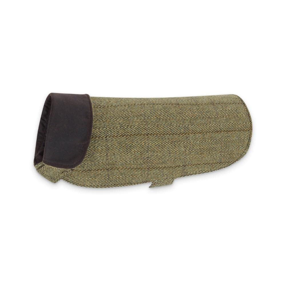 WALKER AND HAWKES - Derby Tweed Alfie Dog Coat - Light Sage - Small, 0