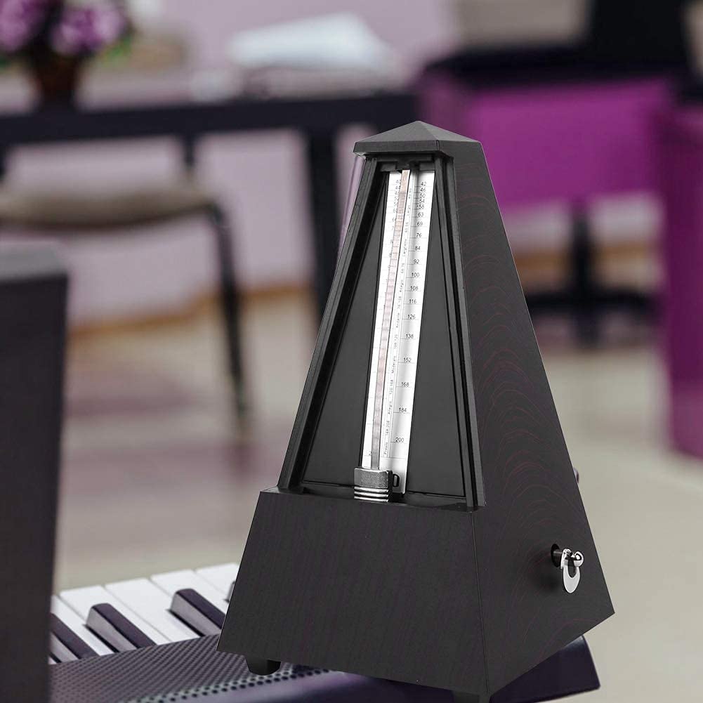 Mechanisches Metronom, Turm-Metronom, Mechanisches Metronom-Stimmgerät mit Nylonkern, Musikzubehör for Kinder und Erwachsene im traditionellen Stil(B)