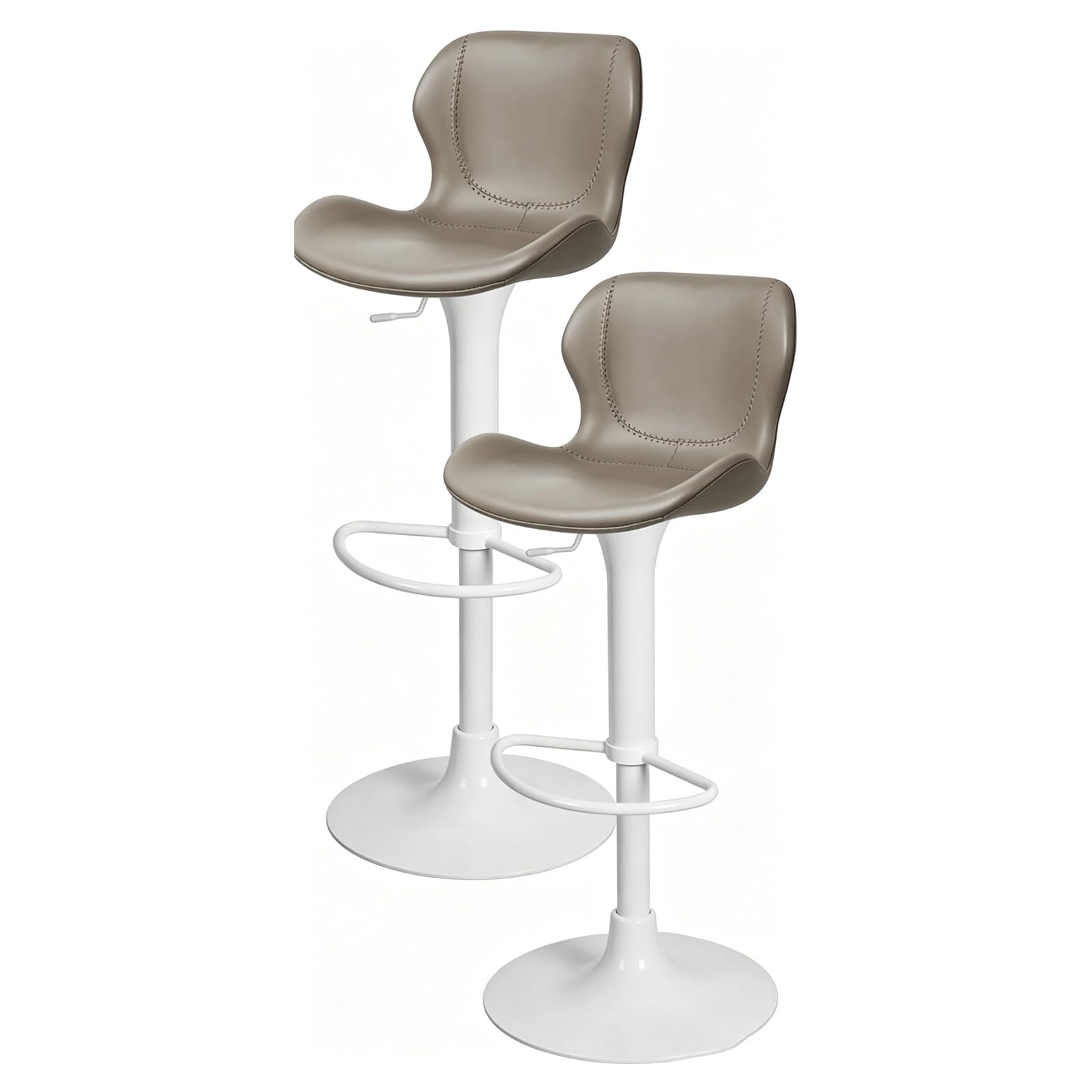 HNYJVZEVG Bar Stools for Kitchen Island Set of 2 Farmhouse Lift Bar Chairs Modern Counter Stool Rotating Barstools for Cafe/Restaurant/Dining(Wei�)