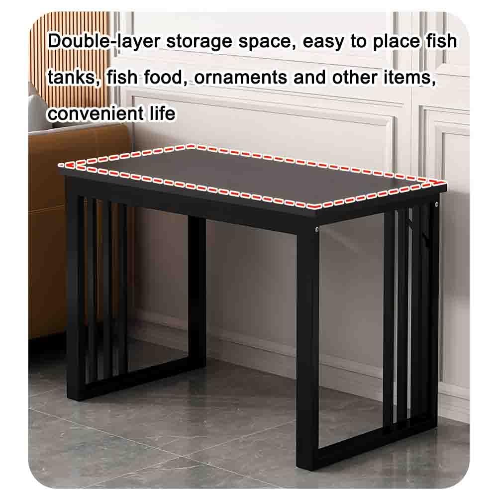 Support D'aquarium Robuste Avec Étagères En Métal, Support D'aquarium Multifonctionnel Pour La Maison, Table D'appoint Avec Rangement, Pour Salon, Chambre À Coucher, Cuisine, Bureau(Gold,90x40x70 cm)