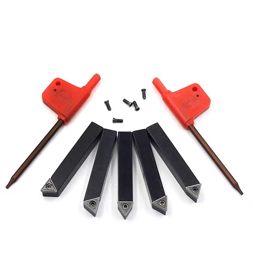 Miniatura 6 de OSCARBIDE 516 "Mini torno de carburo indexable portaherramientas de torneado de carburo de metal, herramientas de torno de metal inserta brocas con