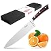 Lambow 1 111 11123234234, 8'' High-Carbon Blade, Luxury Gift Box, Silver Mirror Steel, Brown Pakka Handle