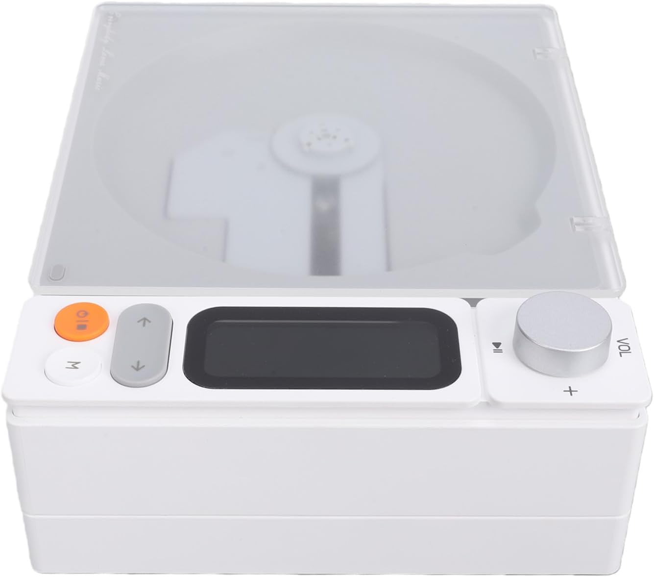 Portable CD Player, LCD Display Bluetooth Personal CD Player with Headphones, FM Radio Music for Car Home, Support, R, RW, MP3, WMA (White)