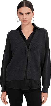 Womens Ribbed Knit Cardigan Sweater with Button Front, BD4521254