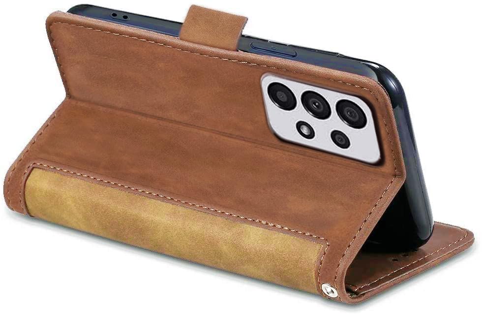 Image of Excelsior Flip Cover for Samsung Galaxy A53 | Premium PU Leather | 360 Degree Protection (Coffee)