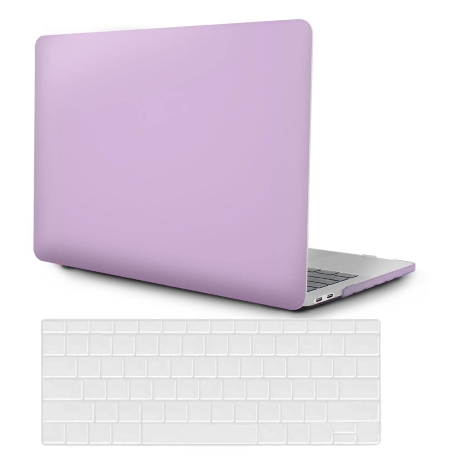 Funda Dura Compatible con MacBook Pro 14 Pulgadas 2023 2022 2021 Modelo A2918 A2992 M3 A2779 M2 A2442 M1 Pro/MAX, Plástico Carcasa Protectora Estuche & Teclado Cubierta, Lila