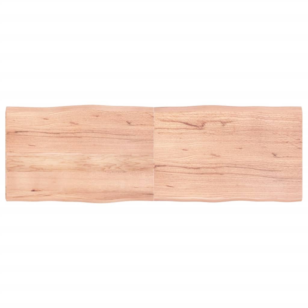 Homgoday Piano del tavolo marrone chiaro 180 x 60 x (2-4) cm in legno massello trattato Live Edge, piano di ricambio per cucina e caffè, tavolo da pranzo, scrivania, piano di lavoro, mobili da banco