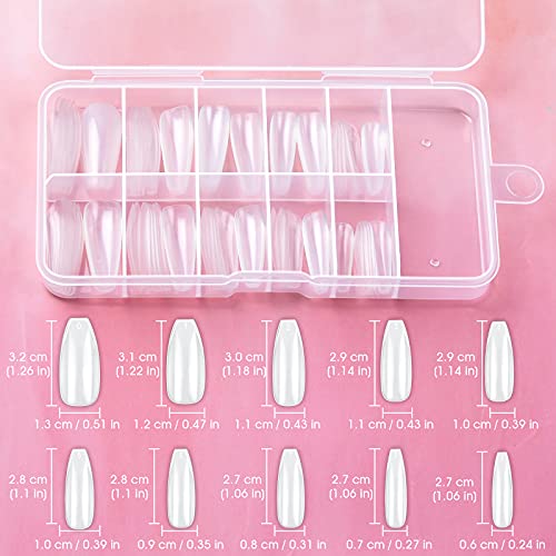 Nail Stand Press On Acrylic Nail Art Stand Magnetic Nail Tips Practice Holders, 2 Sets Training Fingernail Display Stands For Diy Nail Art With 48Pcs Reusable Adhesive Putty 100Pcs False Nail Tips #TOP2
