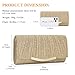 UBAYMAX Evening Bag Clutch Purses for Women Lady Girl Handbags Crossbody Bag Wedding Bag for Prom Cocktail Party Wedding Engagement (Gold)