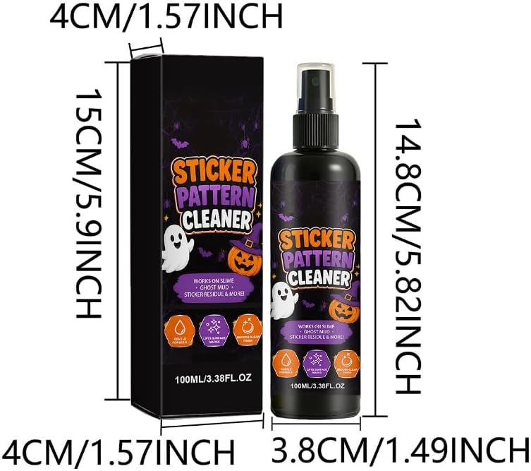Festival Sticker Cleaning Sprayer Effective Glues Residues Cleaner 100Ml Print Sticker Pattern Cleaner Sprayer 100Ml Multiuse Adhesive Remover