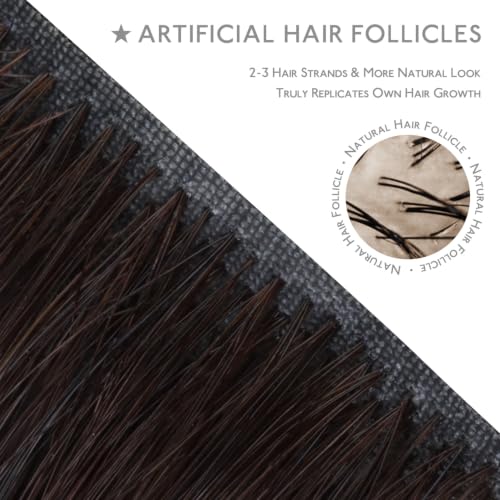 Image of WENNALIFE Invisible Edge Seamless Clip in Hair Extensions Real Human Hair | 14'' 111g 7pcs Jet Black. Ultra-Thin PU Weft, Easy, Comfortable Clip in Luxury Remy Hair Extensions